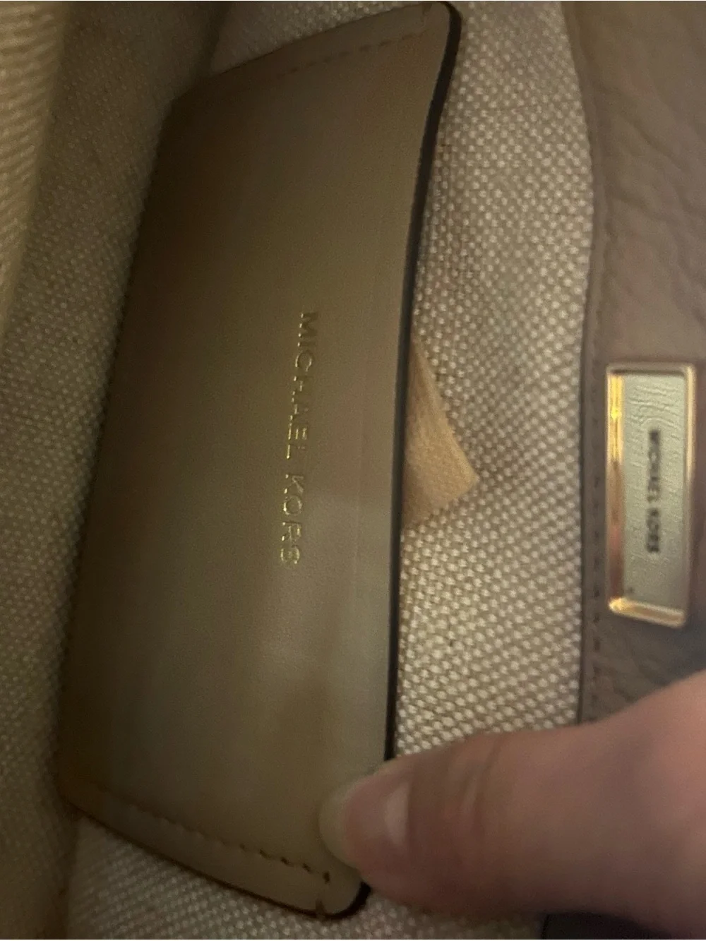 Michael Kors Beige Nolita Bag